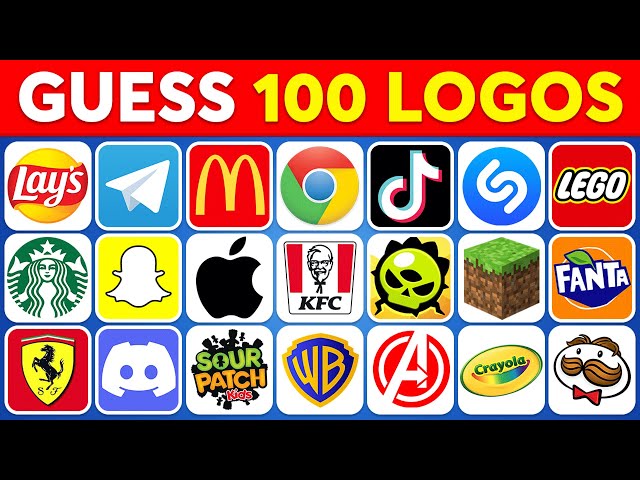 Guess The Logo in 3 Seconds 🥇 100 Famous Logos | Logo Quiz