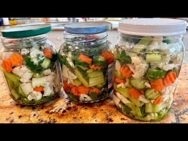 Persian Pickled Vegetables (Shoor) - Cooking with Yousef