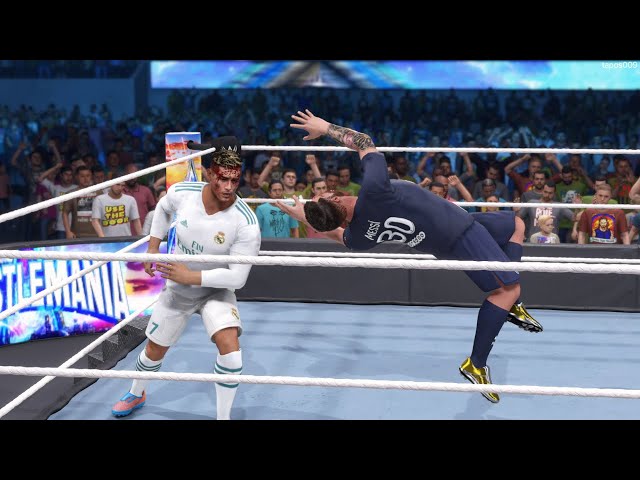 🫨CR7 VS MESSI PLAYING WWE 2K24  LIVE🔴