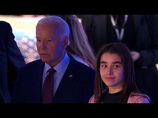 President Joe Biden and granddaughter Natalie arrive at 2024 DNC (Aug. 19, 2024)