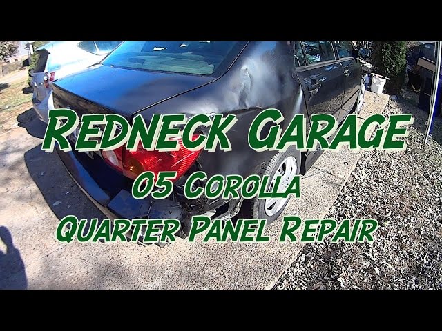 Rear Quarter Panel Repair 05 Corolla and Punkin Chunkin sadness ..