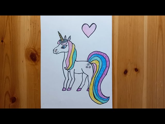 How to draw a beautiful unicorn/ Как нарисовать красивую единорожку