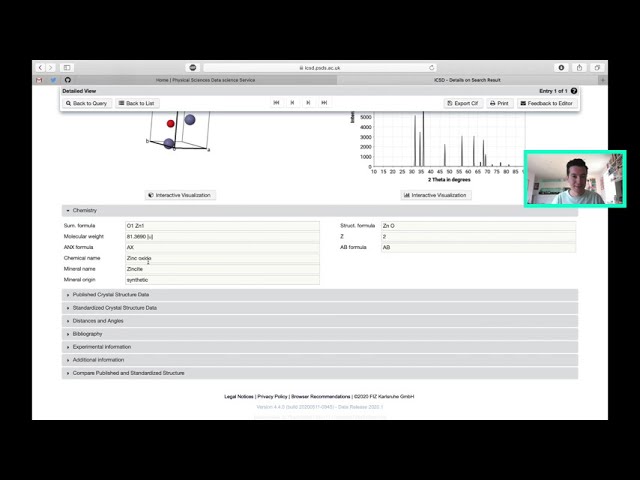 How to download a crystal structure file from the ICSD