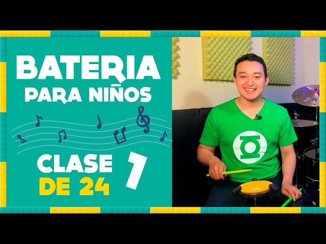 🔴 🟡 🟢 Curso de Batería para Niños Clase 1 de 24