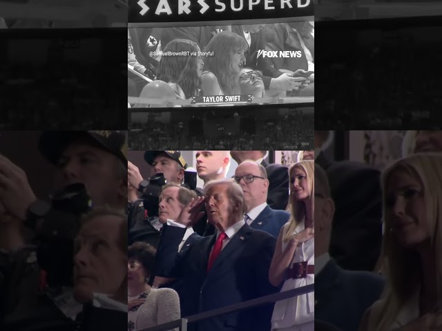 President Trump and Taylor Swift receive vastly different welcomes by the Super Bowl LIX crowd