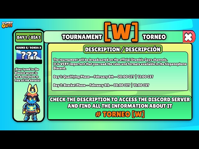 [EN/ES] TORNEO [W] DISCORD HISPANO | DÍA 1 | Info en el Discord de la descripción | #giveaways