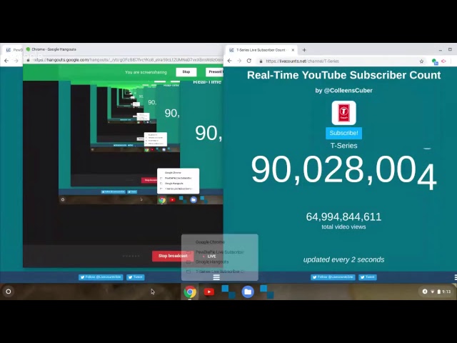 THE FINAL BATTLE: PewDiePie vs T-Series LIVE