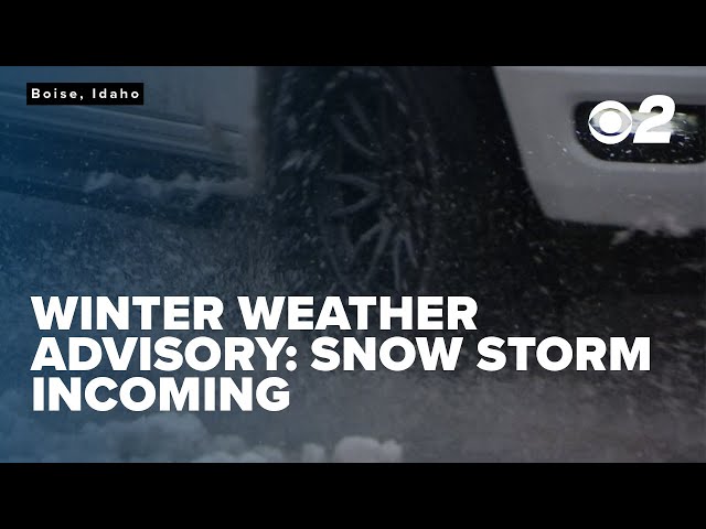 Winter Weather Advisory: First significant snowfall in Treasure Valley