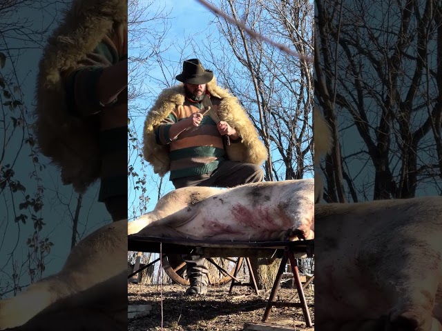 I slaughtered a pig for winter supplies