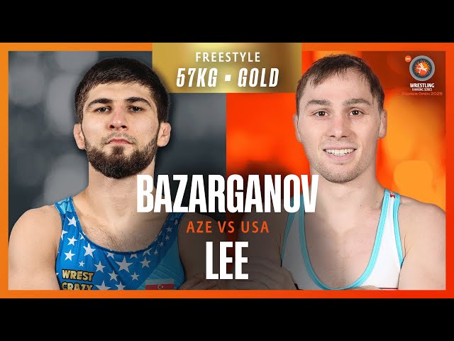 Islam BAZARGANOV (AZE) vs. Spencer LEE (USA) | RANKING SERIES 2025 | Gold Medal | FS 57Kg