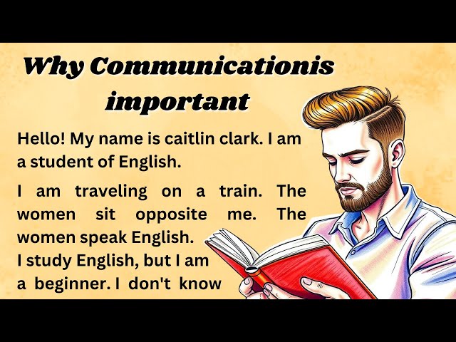 Why Communication is so important | Graded Reader | Improve Your English From starting | Happy Learn