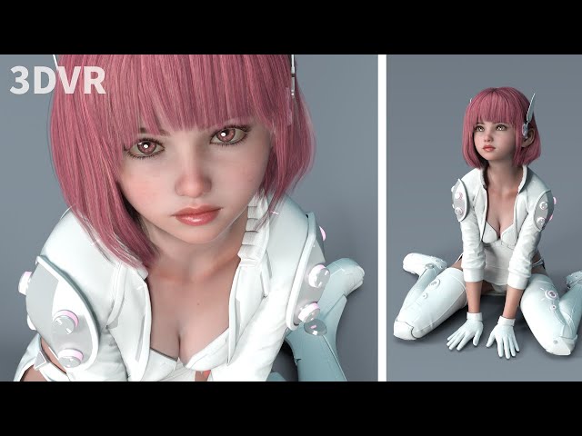 3DVR : Female Model X-007 with Sci-Fi Outfit File.002