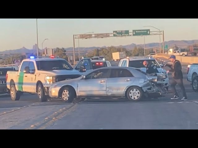 Ending of Border Patrol pursuit in Yuma Arizona off I-8