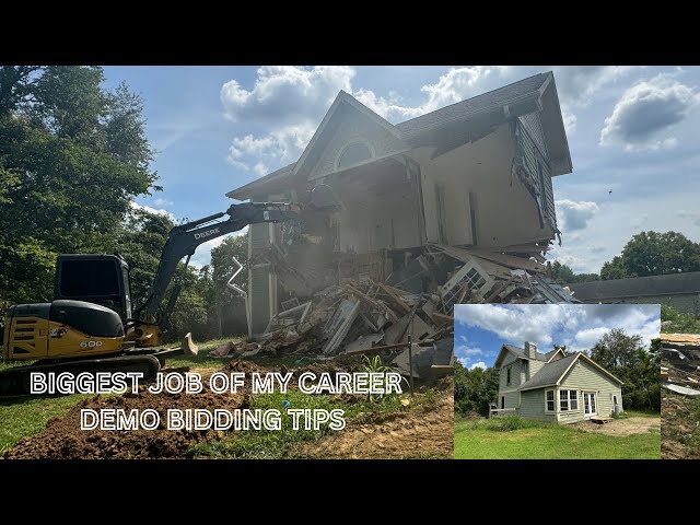 HUGE DEMOLITION JOB: HOW TO BID DEMO WORK! BIGGEST JOB OF MY CAREER