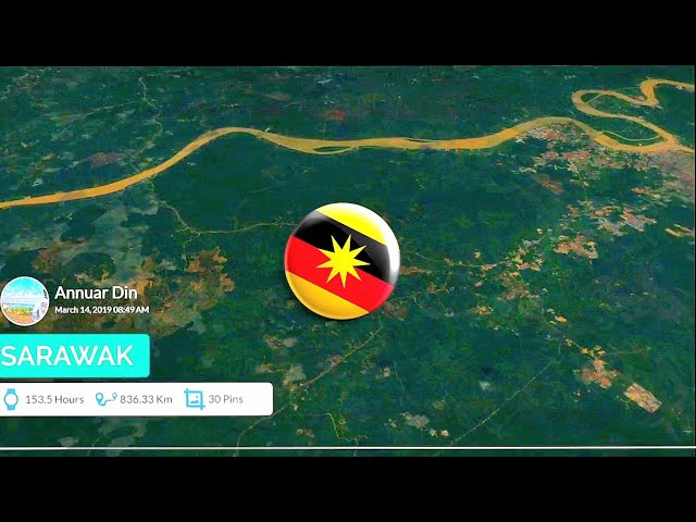 #googlemaps #3D #map #sarawak #throwback SIBU - MUKAH - BINTULU - GUA NIAH - MIRI