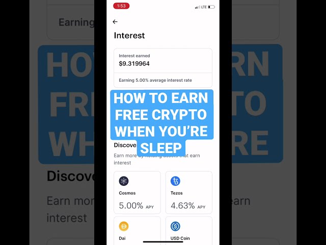 How To Earn Free Crypto When You’re Sleep On Coinbase #crypto #staking #stakingcrypto