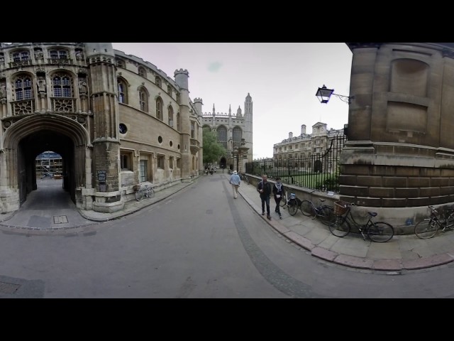 A walk in Cambridge, England UK - 360 Video [Royalty Free Stock Footage] $350