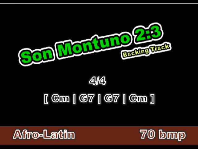 Son Montuno 2:3 Backing Track in C minor 70 bmp