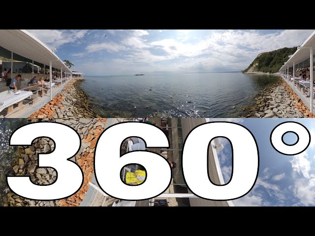 360° VR - Bulgaria - Dalboka Mussel Farm - Black Sea Daytime - България - Миди ферма Далбока