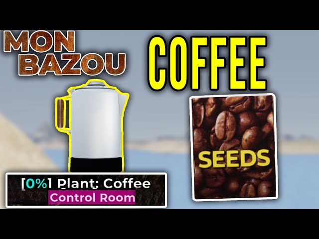 COFFEE UPDATE - SEEDS, CONTROLLED ROOM, PERCOLATOR - Mon Bazou