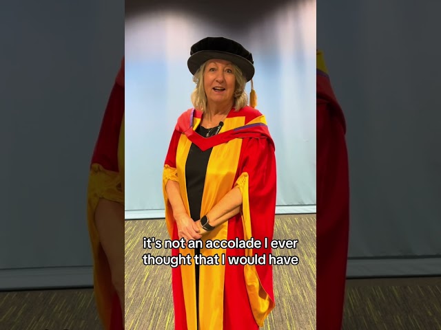 How does it feel to be an Honorary Graduate? | Rebecca George CBE #graduations