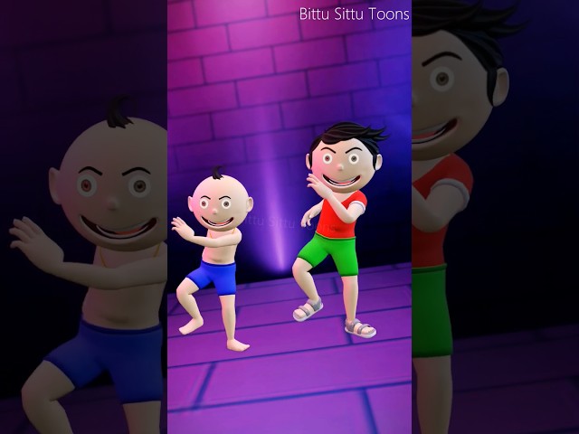 Bittu Sittu on The Dance Floor | Dheere Dheere Song #shorts #song @BittuSittuToons