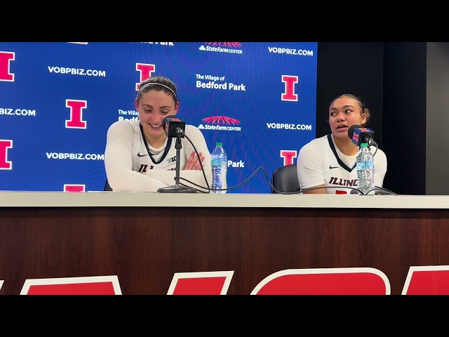 Illini WBB Purdue postgame: Shauna Green, Adalia McKenzie, Kendall Bostic