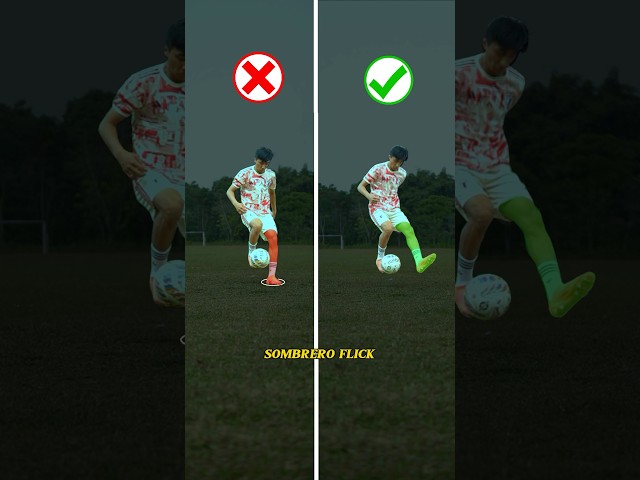 NEYMAR SOMBRERO FLICK UP TUTORIAL ⚽️.#football #footballskills #soccer #sombrero #shorts