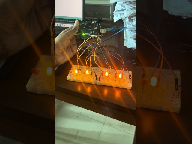 Traffic Light System using Assembly Language(Arduino Project)