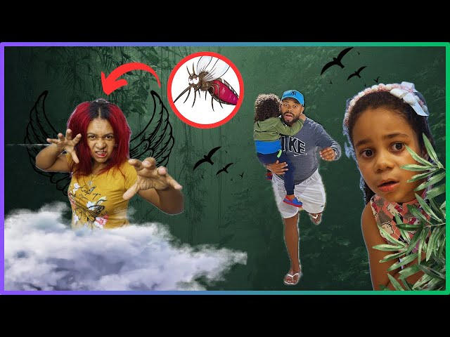 UM MOSQUITO GIGANTE ATACOU A SAMY, A MARINA E O LUCAS!😱