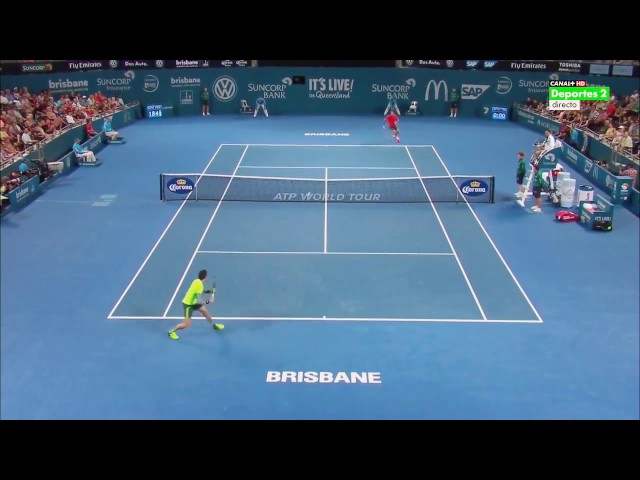 R.Federer Vs M.Raonic Brisbane 2015 Final HD