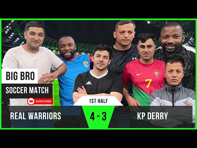 1st Half | Real Warriors 4 - 3 KP Derry | THRILLING COMEBACK! | Big Bro Soccer | 5-a-side Match