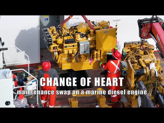 Change of Heart  - exchanging a Caterpillar engine on the ferry Wolfe Islander III 4K