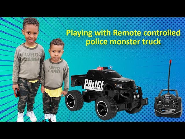 Playing With Remote Controlled Police Monster Truck || Police Monster Truck