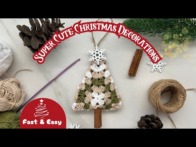 Super Easy /Fast Crochet Christmas Ornament Tutorial | Perfect for Gifts & Selling!