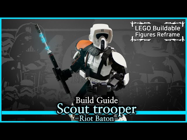 [Lego Star Wars] Riot Scout Trooper (Fallen Order) [v0.6] 75532 Reframe Build Guide [B&W Bricks]