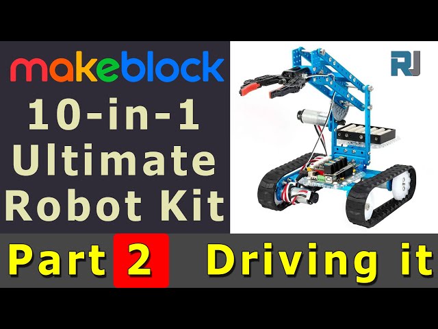 Makeblock Untimate Robot Kit Part 2 : Robtic Arm Explaine, Software, Code App and Having Fun demo