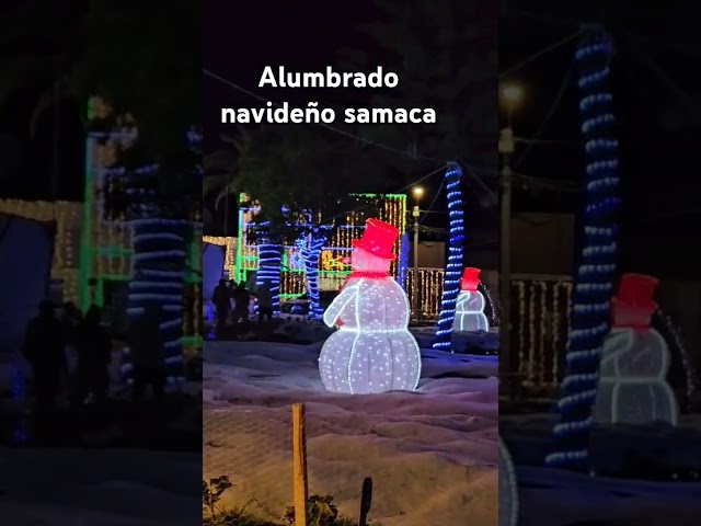 Alumbrado navideño samaca