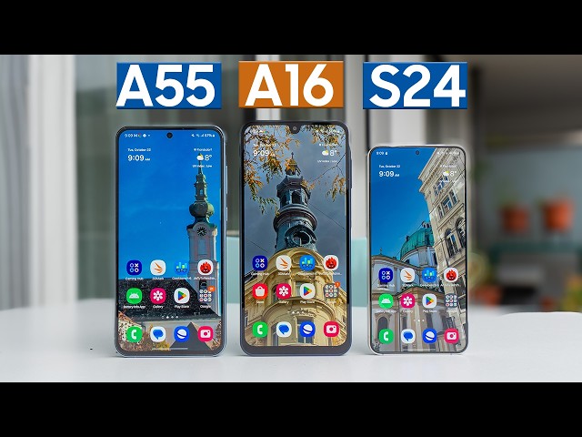 Samsung A16 5G vs. A55 vs. S24: Battery, Camera & Speed Test