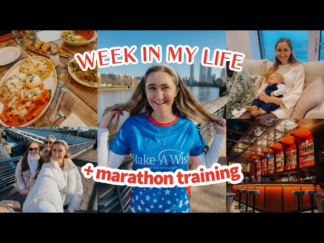 week in my life: living in london, marathon training + cosy catchup