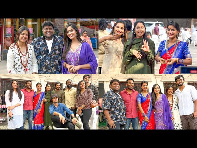 Celebrity’s at PeddammaThali Temple For Lunch Hosted By Soniya Akula | Tasty Teja With Shobha Shetty