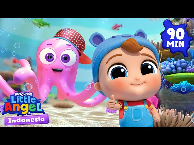 Mengunjungi Akuarium🐟🐠🐡 | Little Angel Bahasa Indonesia | Kartun dan Lagu Anak