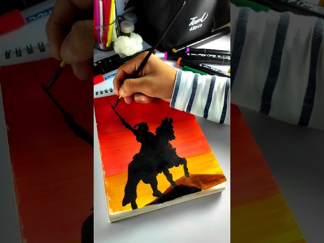 “ MIND - BLOWING! Shivaji Maharaj Drawing In 1 Minute ”🕉 #shivajimaharaj #art #ytshorts #shorts