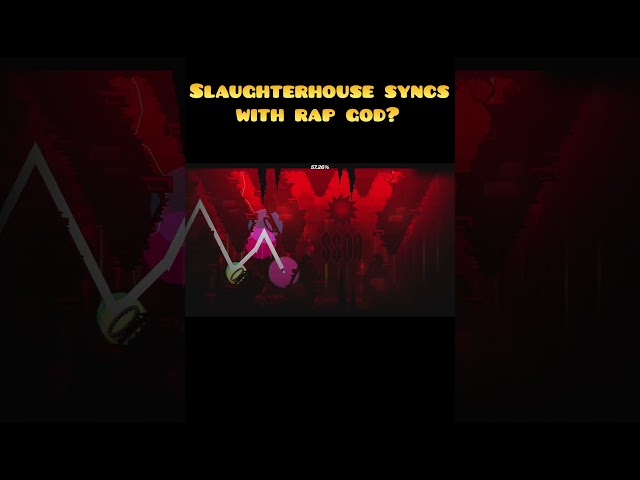 Slaughterhouse syncs with Rap God in Geometry Dash?