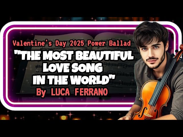 LUCA FERRANO- The Most Beautiful Love Song In The World [Official Visualizer]❤️ Valentine's Day 2025