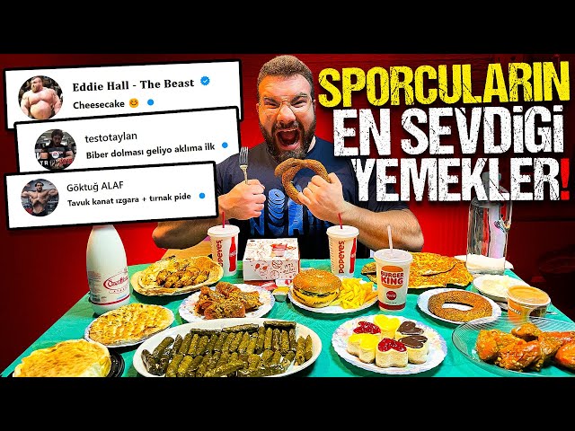 SPORCULARIN EN SEVDİĞİ YEMEKLERİ GÖMDÜM!