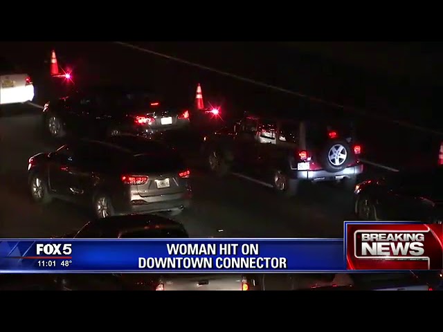 Police  Woman struck by 3 cars crossing Downtown Connector   Story   WAGA