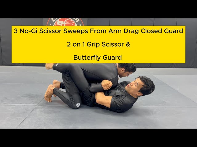 3 Scissor Sweeps From Closed Guard Every BJJ White Belt Should Learn | Cobrinha BJJ