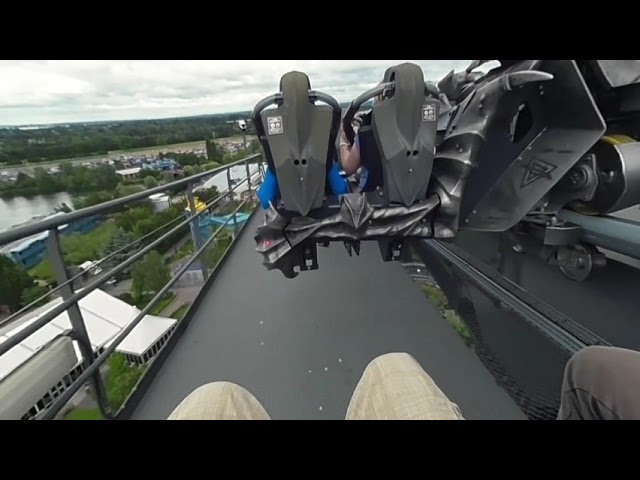 THE SWARM Roller Coaster VR180 3D scary Experience | VR on-ride POV @ Thorpe Park Oculus Rift Go