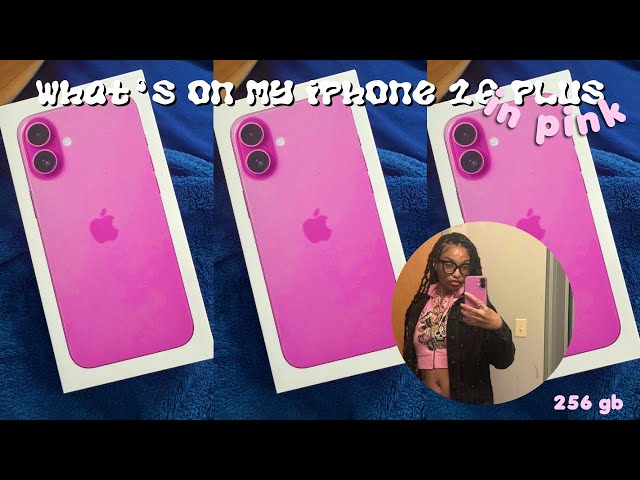 what’s on my IPHONE 16 PLUS (pink, 256 gb, ios 18)